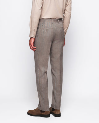 Pantalón vestir tostado de lana estructura by MIRT | 04900_0050_2