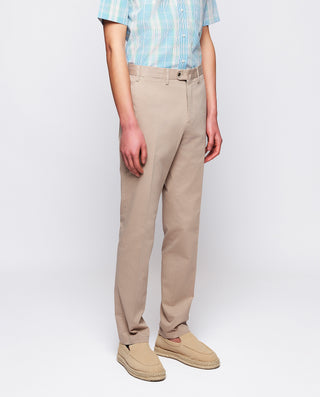 Pantalón casual de algodón topo