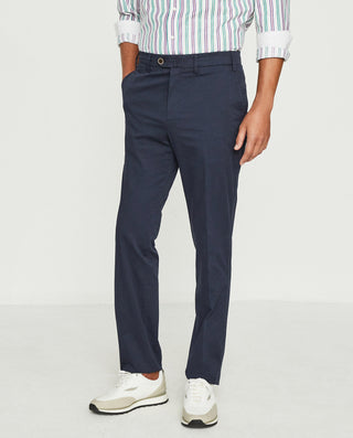 Pantalón regular fit algodón strech marino by MIRT