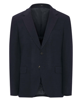 Navy blue wool & cashmere knit jacket