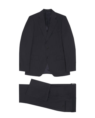 Traje zul marino raya diplomática lana super by MI