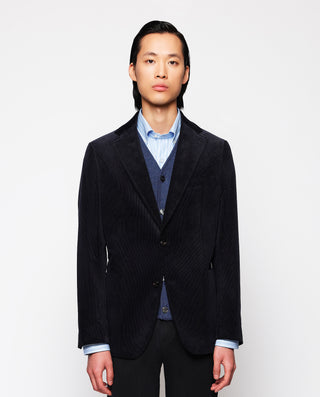 Chaqueta hombre regular pana fina azul marino by M | 05167_0051_1