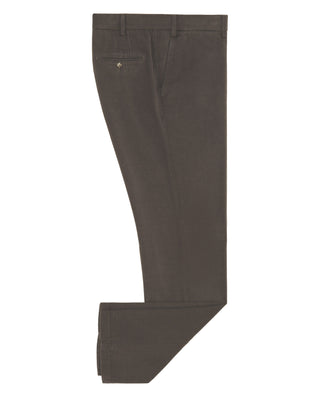 Taupe brown cotton chino trousers