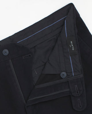 Navy blue cotton chino trousers