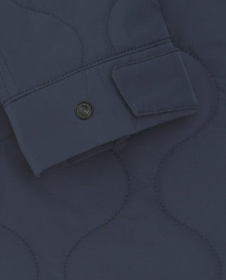 Parka corta acolchada azul marino by MIRTO