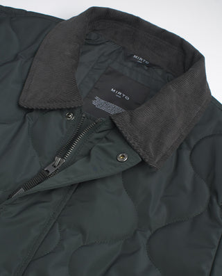 Dark gray quilted jacket