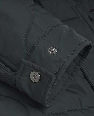 Dark gray quilted jacket