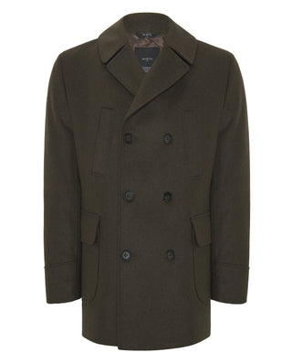 Khaki double-breasted cloth jacket