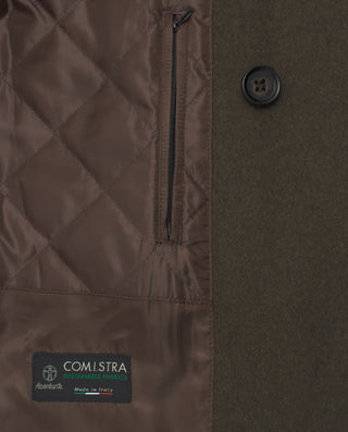 Khaki double-breasted cloth jacket