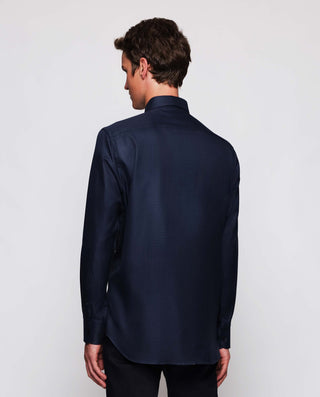 Dark gray cotton casual shirt