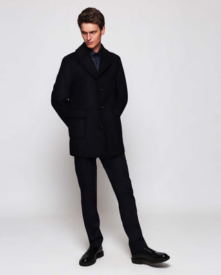 Dark gray cotton casual shirt