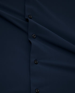 Camisa vestir técnica tailored fit marino