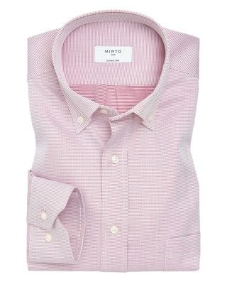 Camisa casual de algodón granate by MIRTO