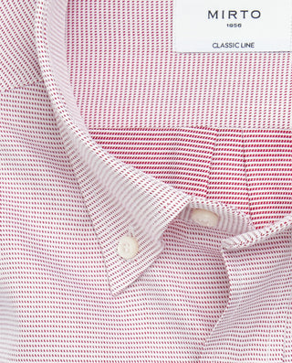 Camisa casual de algodón granate by MIRTO
