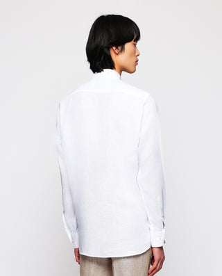 White linen casual shirt
