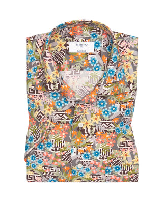Camisa Hawaiana multi estampado etnico by MIRTO | 06669_0050_2
