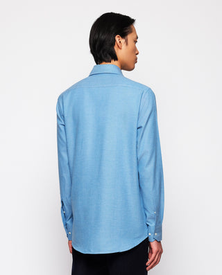 Blue flannel casual shirt