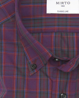 Camisa casual cuadros de algodón by MIRTO