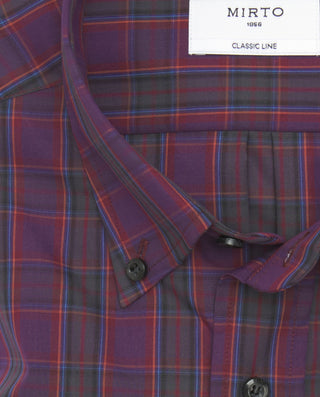 Camisa casual cuadros de algodón by MIRTO