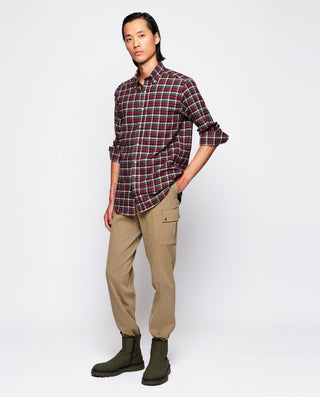 CAMISA CASUAL CUADROS MANGA LARGA de franela by MI