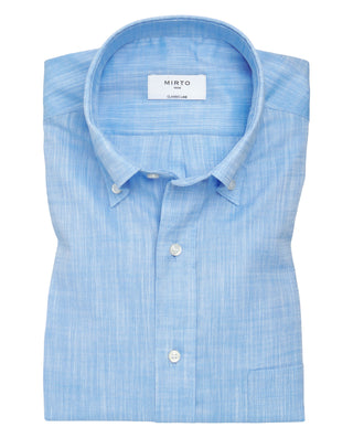 Camisa casual azul manga corta by MIRTO