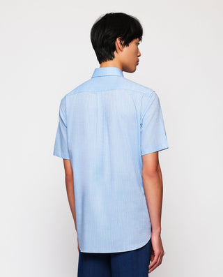 Camisa casual azul manga corta by MIRTO