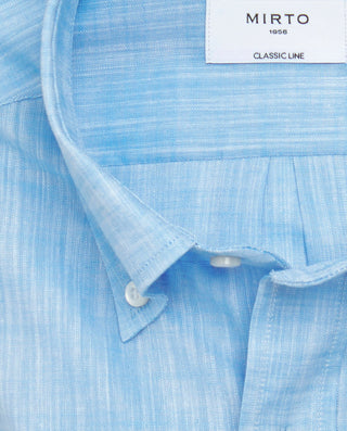 Camisa casual azul manga corta by MIRTO