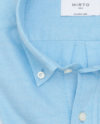 Camisa casual azul prelavada by MIRTO