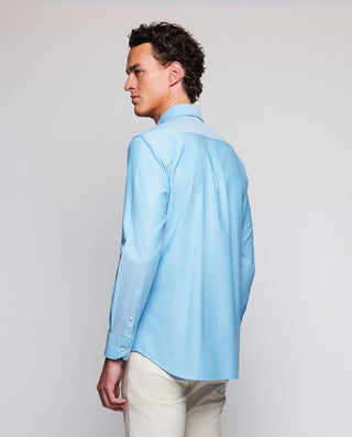 Casual shirt blue pre-washed