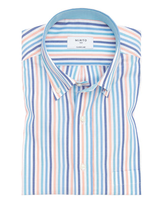 Camisa casual manga corta rayas oxford by MIRTO | 07058_0050_1