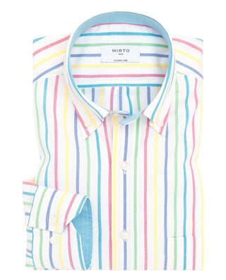 Camisa casual manga larga rayas oxford by MIRTO | 07069_0050_1