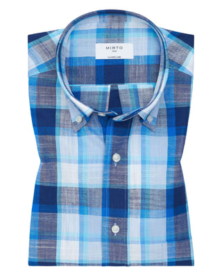 Camisa casual manga corta cuadros by MIRTO | 07085_0050_1