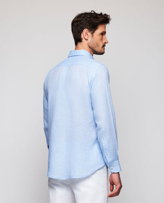 Casual shirt sky blue linen