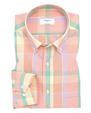 Camisa casual cuadros multicolor de algodón by MIR