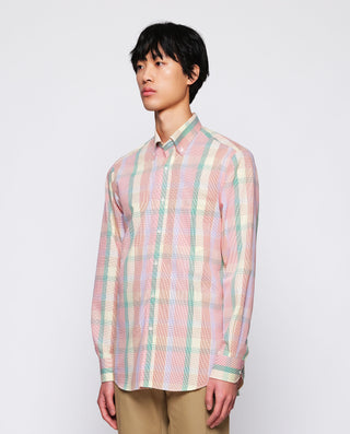 Camisa casual cuadros multicolor de algodón by MIR