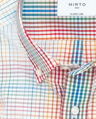 Camisa casual cuadros difuminados de algodón by MI