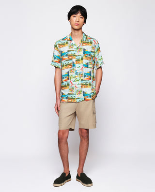 Camisa Hawaiana estampado multicolor de by MIRTO