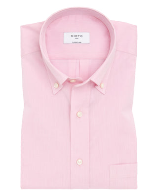 Camisa casual rosa manga corta by MIRTO