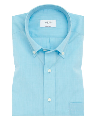 Camisa casual azul manga corta by MIRTO