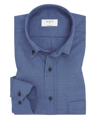 Camisa casual tonos azules de algodón by MIRTO | 07542_0050_1