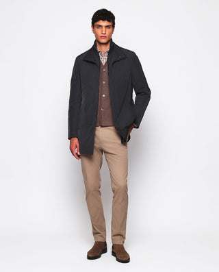 Camisa casual cuadros marrones algodón con es by M | 07574_0050_4