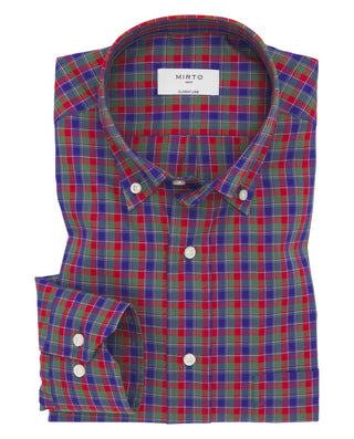 Camisa casual cuadros rojos, verdes y azules by MI | 07619_0050_1