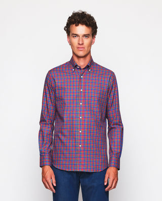 Camisa casual cuadros rojos, verdes y azules by MI | 07619_0050_2