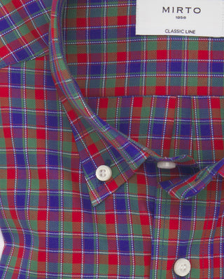 Camisa casual cuadros rojos, verdes y azules by MI | 07619_0050_5