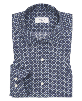 Camisa casual estampado floral en tonos azule by M | 07672_0050_1