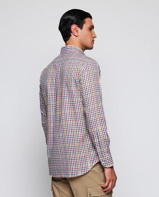 Camisa casual cuadros manga larga oxford by MIRTO | 07703_0050_3