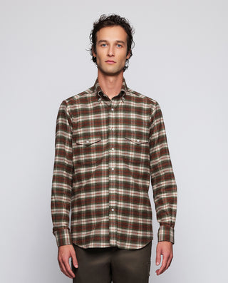 Camisa casual manga larga 2 bolsillos cuadros by M | 07710_0050_2