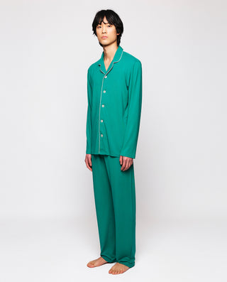 Long green modal fabric pajamas