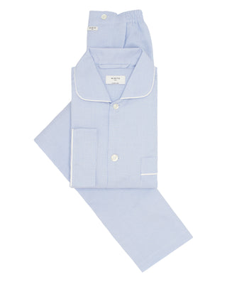 Pijama largo de algodón rayas azules by MIRTO