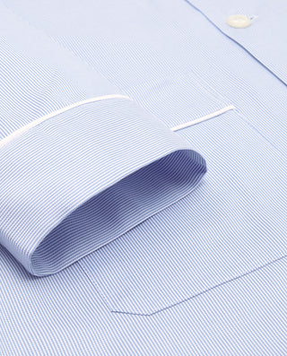 Pijama largo de algodón rayas azules by MIRTO